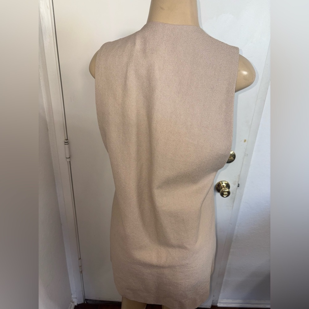 Kaarem Vein Dropped Arm Pocket Vest Jacket Cotton Size Xs New — image 5 of 6